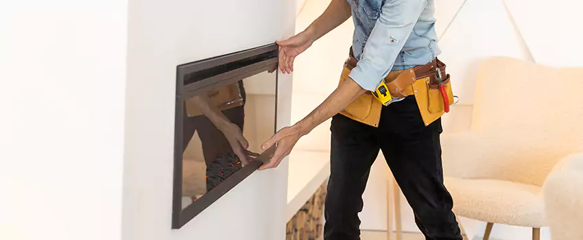 Metal Fireplace Installation in Stephenville, Texas